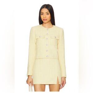 Revolve More to Come yellow blazer Jacket top XS